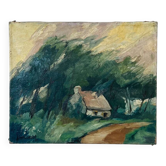 Painting "The house in the middle of the forest"