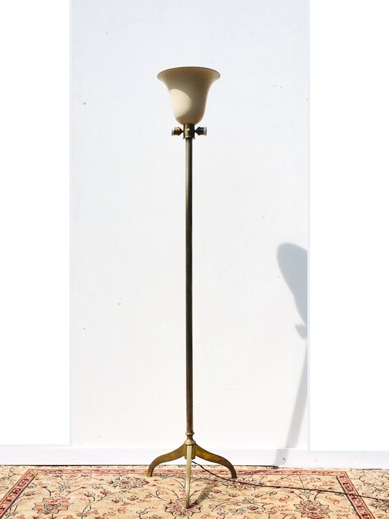 Neoclassiqe floor lamp * Hollywood Regency * 50s Vintage