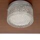 Lampe de plafond vintage en verre géométrique