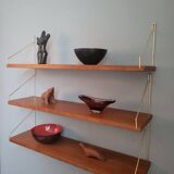 Scandinavian wall shelves 1960s, Set of 3