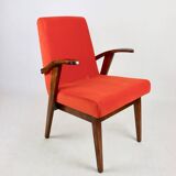 Vintage armchair 300-123, design by M. Puchała, orange - available 2 pieces