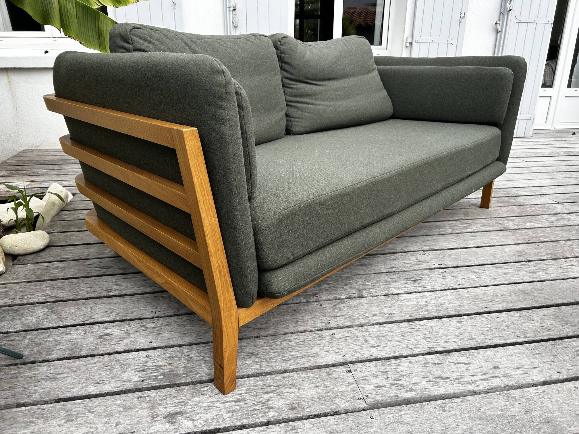 Habitat sofa (oak frame)