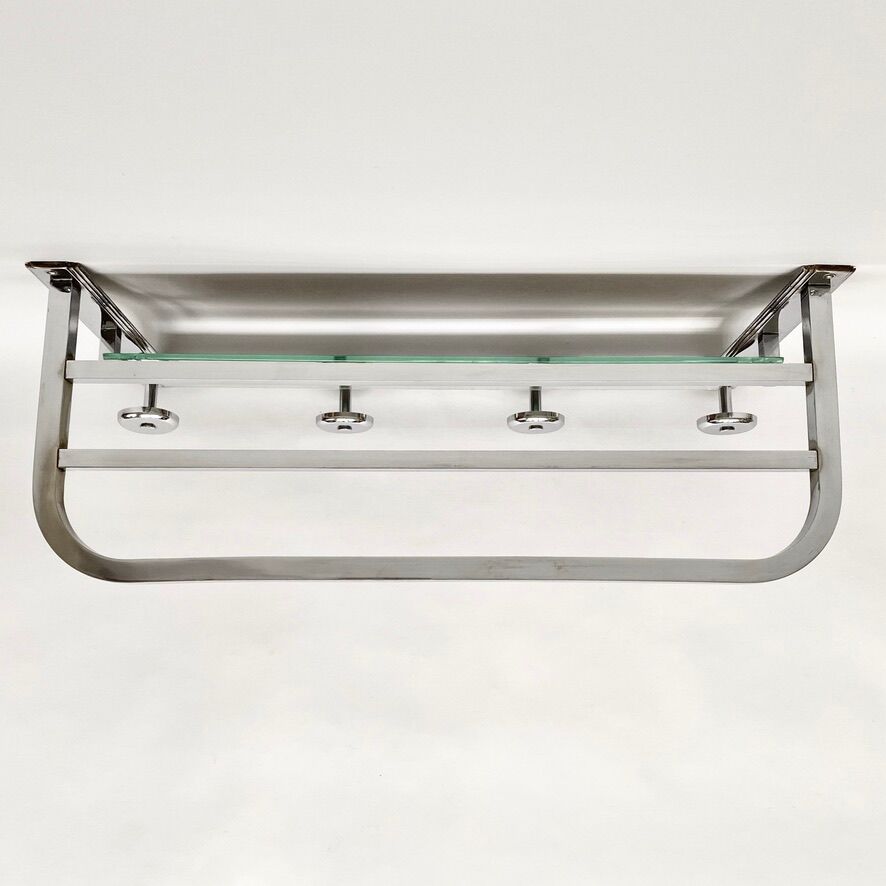 Art deco mirror coat rack