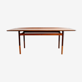 Table basse en palissandre par Grete Jalk, Poul Jeppesen des années 1960