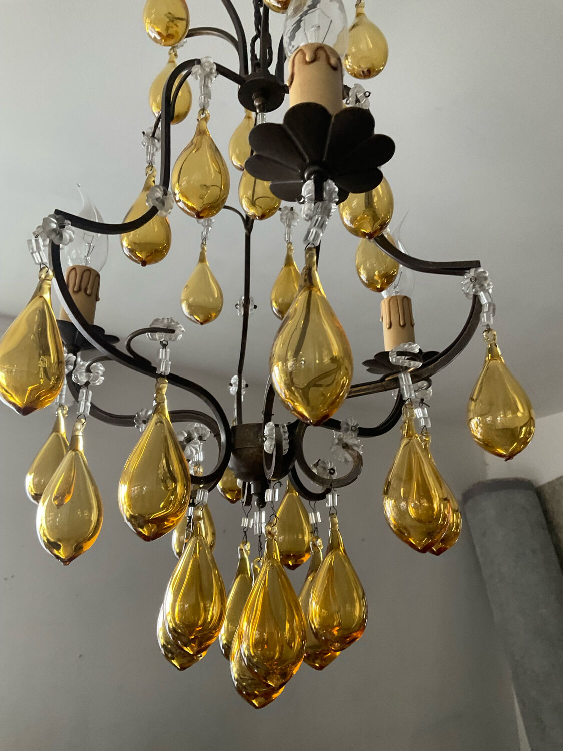 Antique Murano glass chandelier