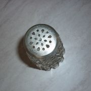 Glass sprinkler/sugar bowl