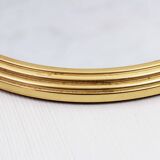 Round brass mirror top