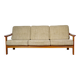 Vintage Scandinavian three-seater teak sofa, 1970s