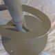 Tabouret haut acier et skaï