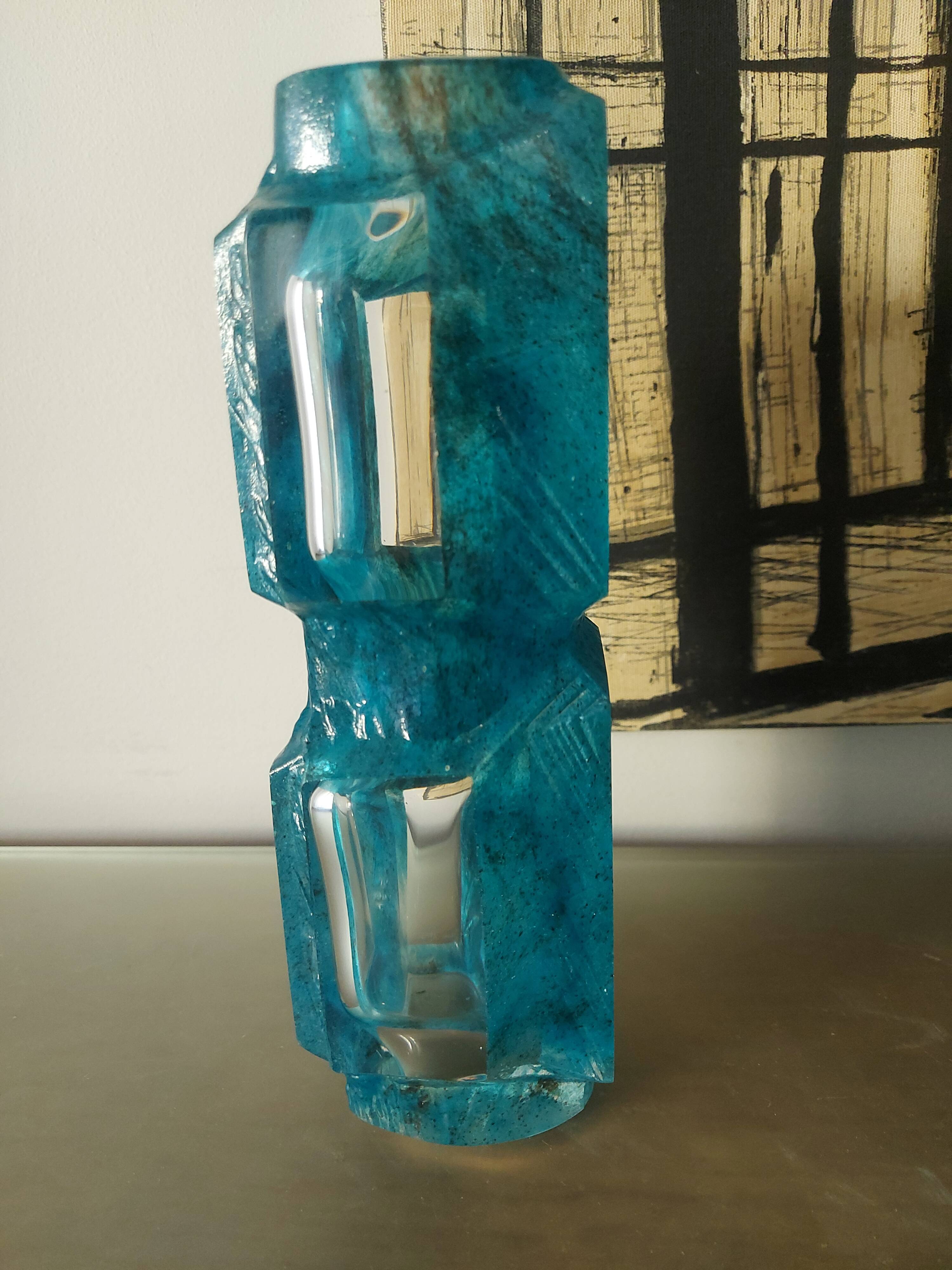 Daum vase Argos model by César Baldaccini, 70s