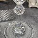 12 antique crystal champagne flutes