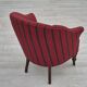 1950s, Danish lounge chair, original condition, red furniture wool.