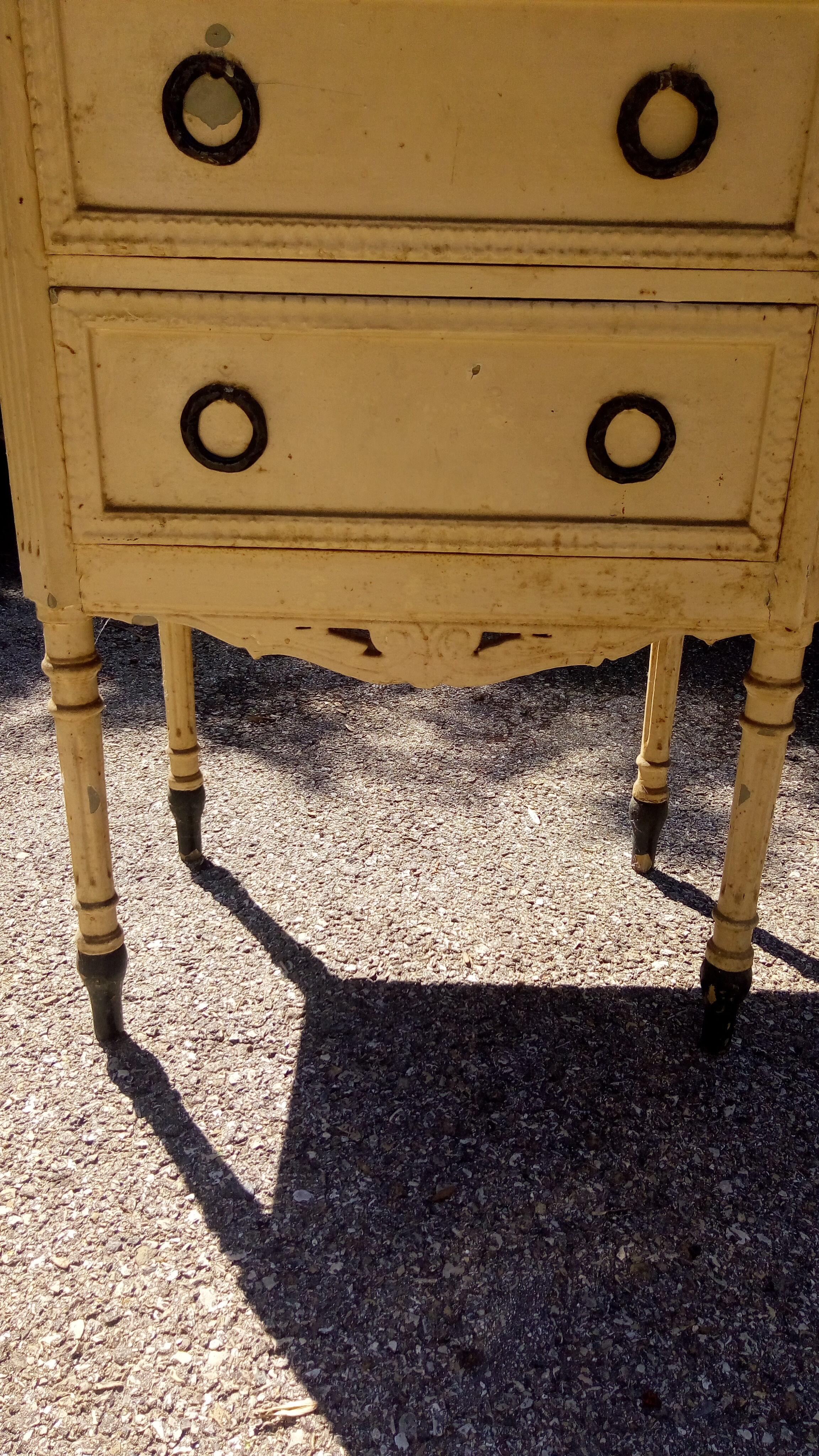 small furniture console 3 drawer 19th