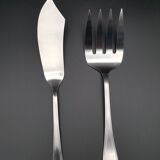 Cutlery service fish Jean Couzon Goldsmith stainless 26 pieces