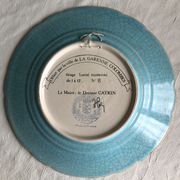 Assiette décorative en Faïence de Longwy