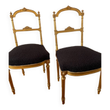 Pair of Louis XVI style flying chairs