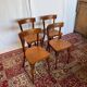 Set of 4 vintage Baumann wooden chairs – Bistro style