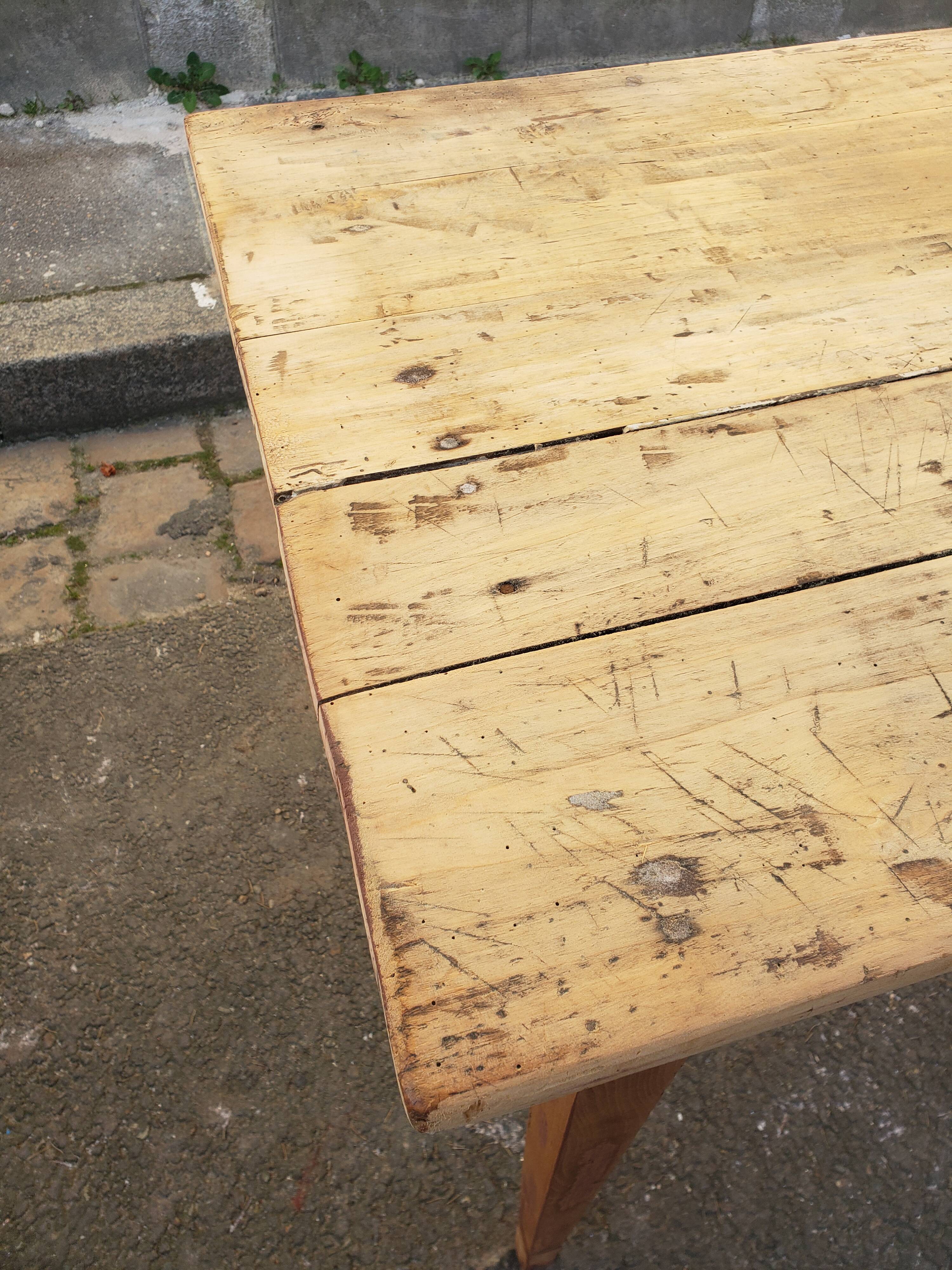 Farm table or "hiss" desk