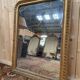 Louis Philippe mirror gilded with gold leaf, mercury mirror from the 19th century.