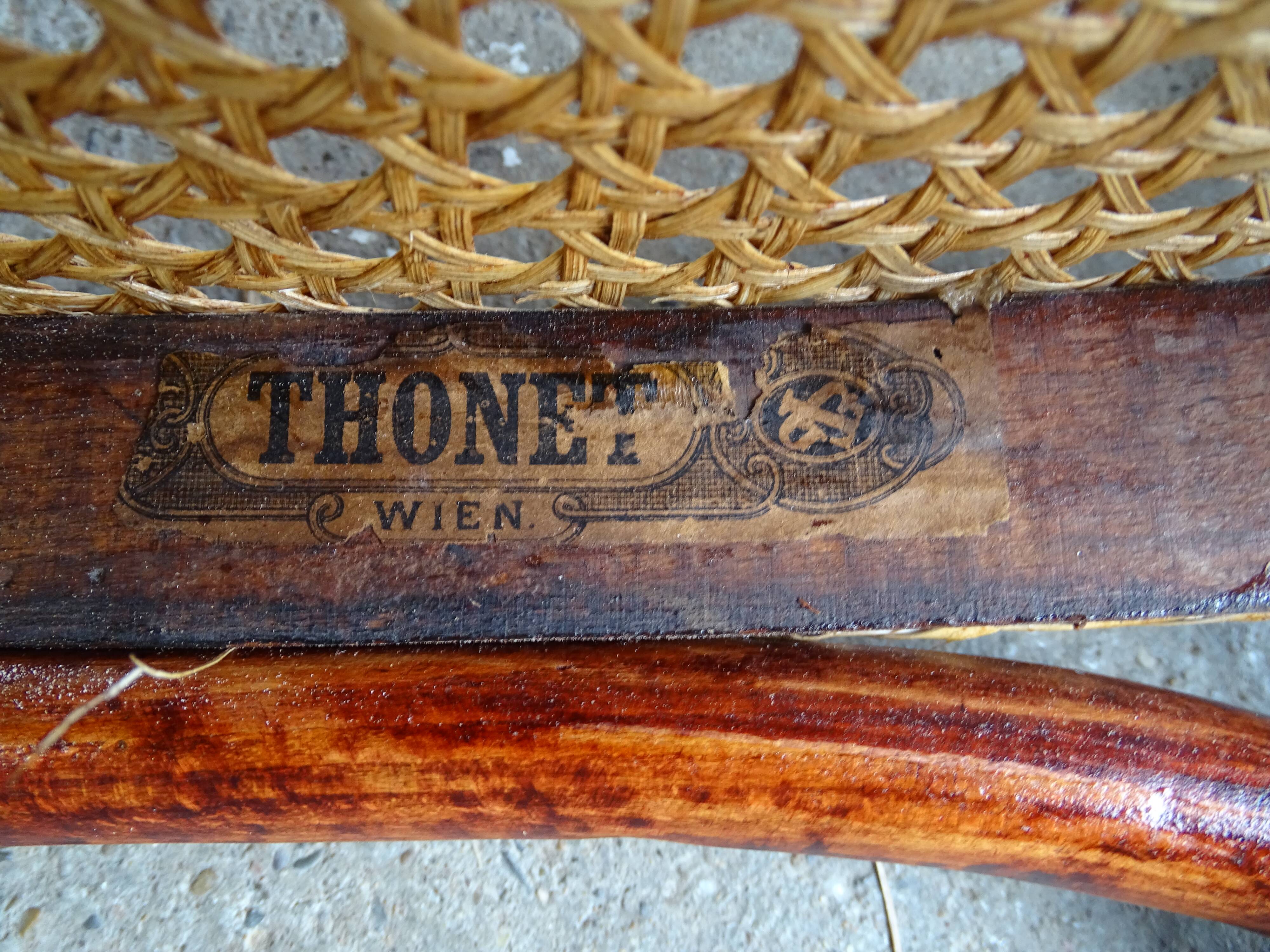 2  Chaises Thonet N°642, 1910, Art nouveau