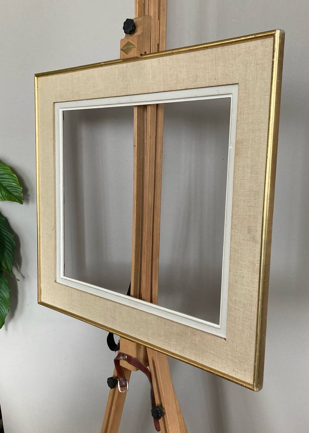 Frame in gilded wood and canvas 1950s/60s