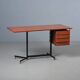 1950's Italian Mid Century Modern Teak Desk Table