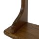Vintage oak wall rack book shelf 1960s wood minimalist design
