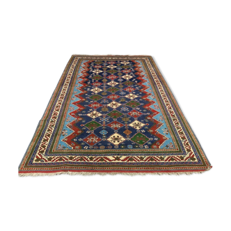 Original Shirvan Kazak Rug 310x210 cm Vintage, Blue, Red