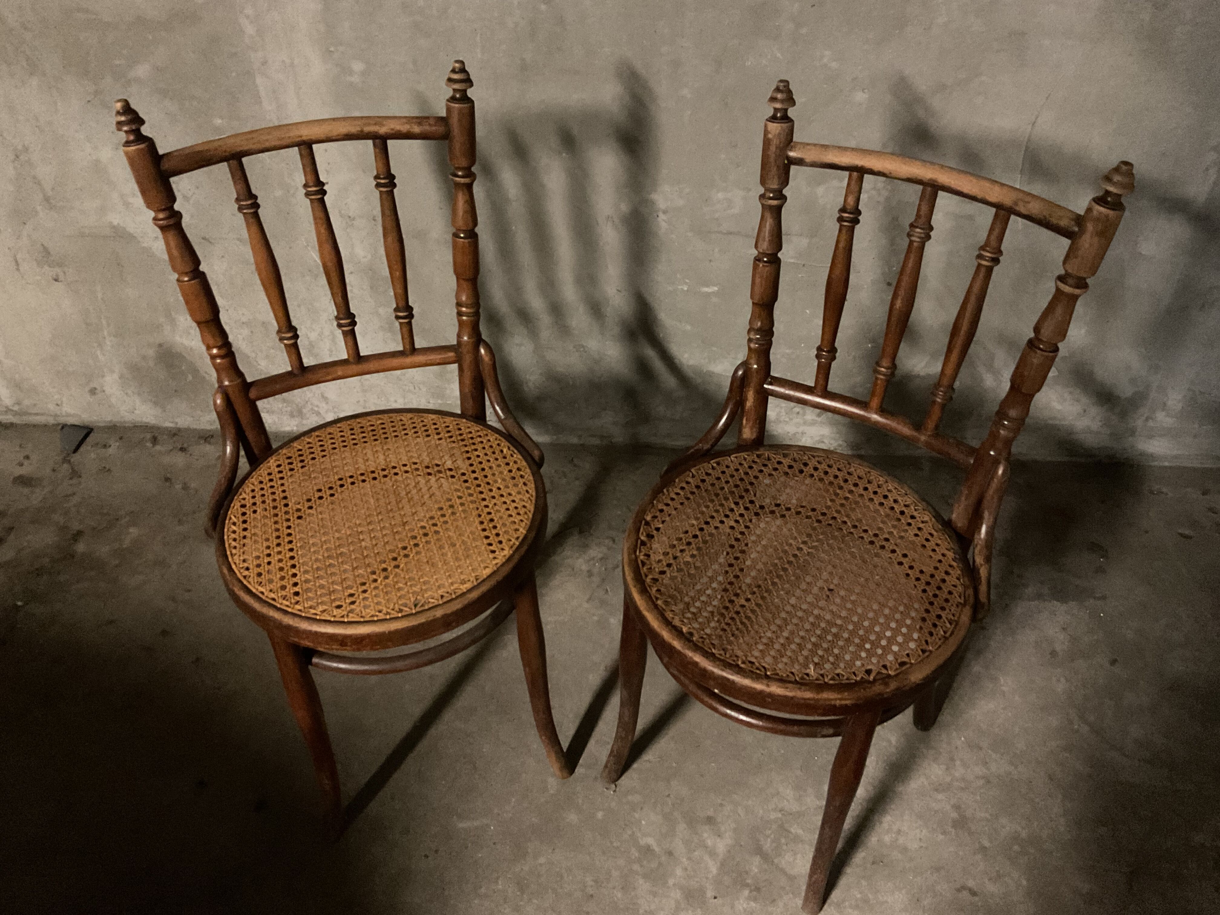 Mundes set of two thonet chairs by david fisher art deco