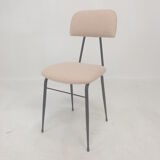 Set of 4 Italian Metal Dining Chairs, 1960's