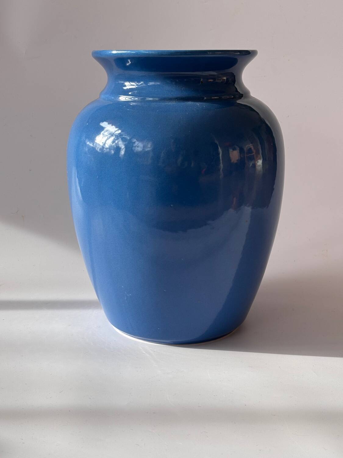 Blue ceramic vase 26cm
