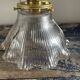 Applique vintage en verre holophane