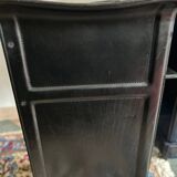 Matteo Grassi black leather armchair