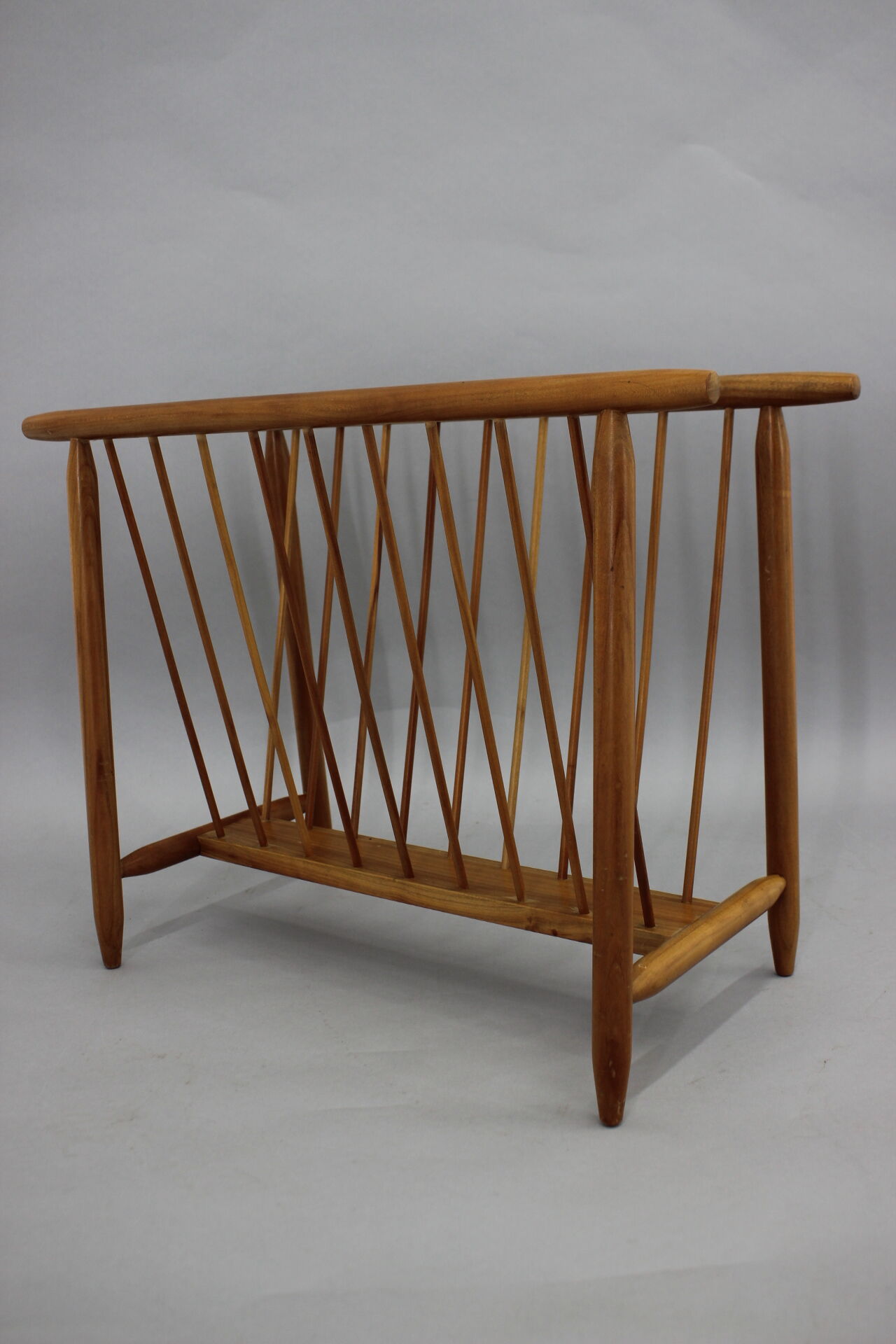 1960s uluv beech newspaper stand, czechoslovakia