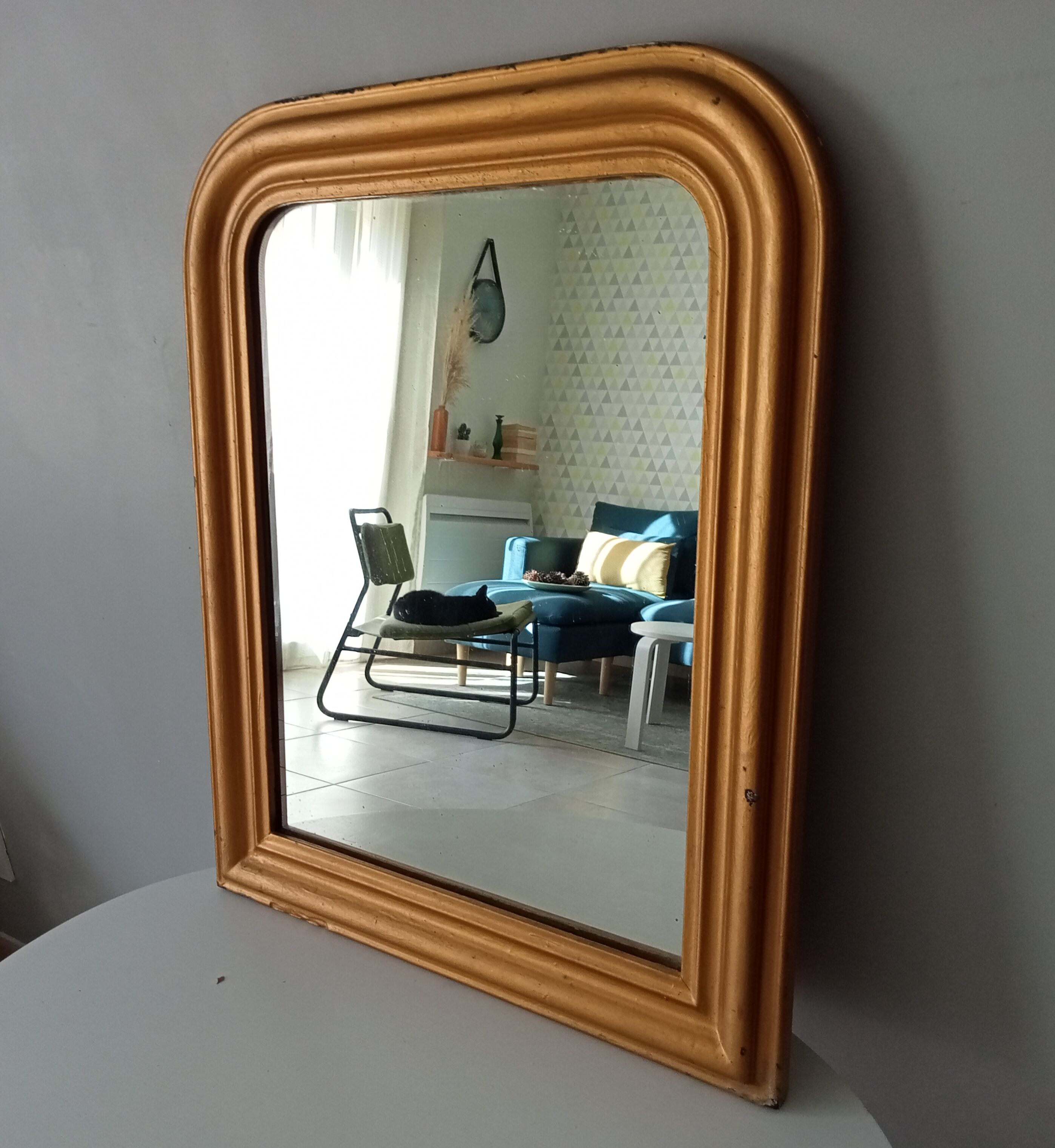 Old mirror Louis Philippe XIXth 64*52