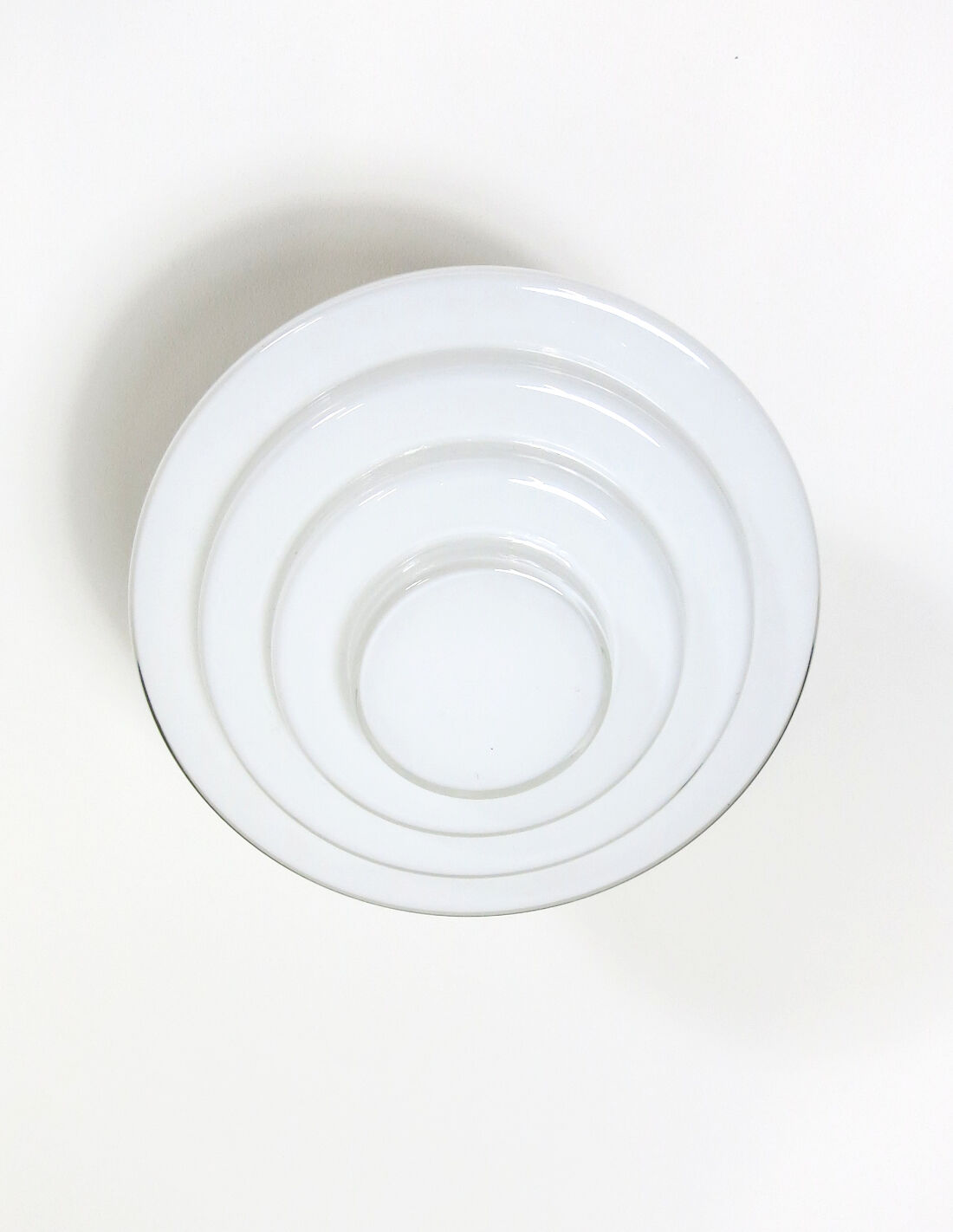 Stairs lamp in Art Deco style with opaline glass and brass