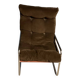 Vintage IKEA velvet low armchair