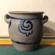 Lot 5 old blue sandstone 3 pots - carafe - vintage decoration tonneau