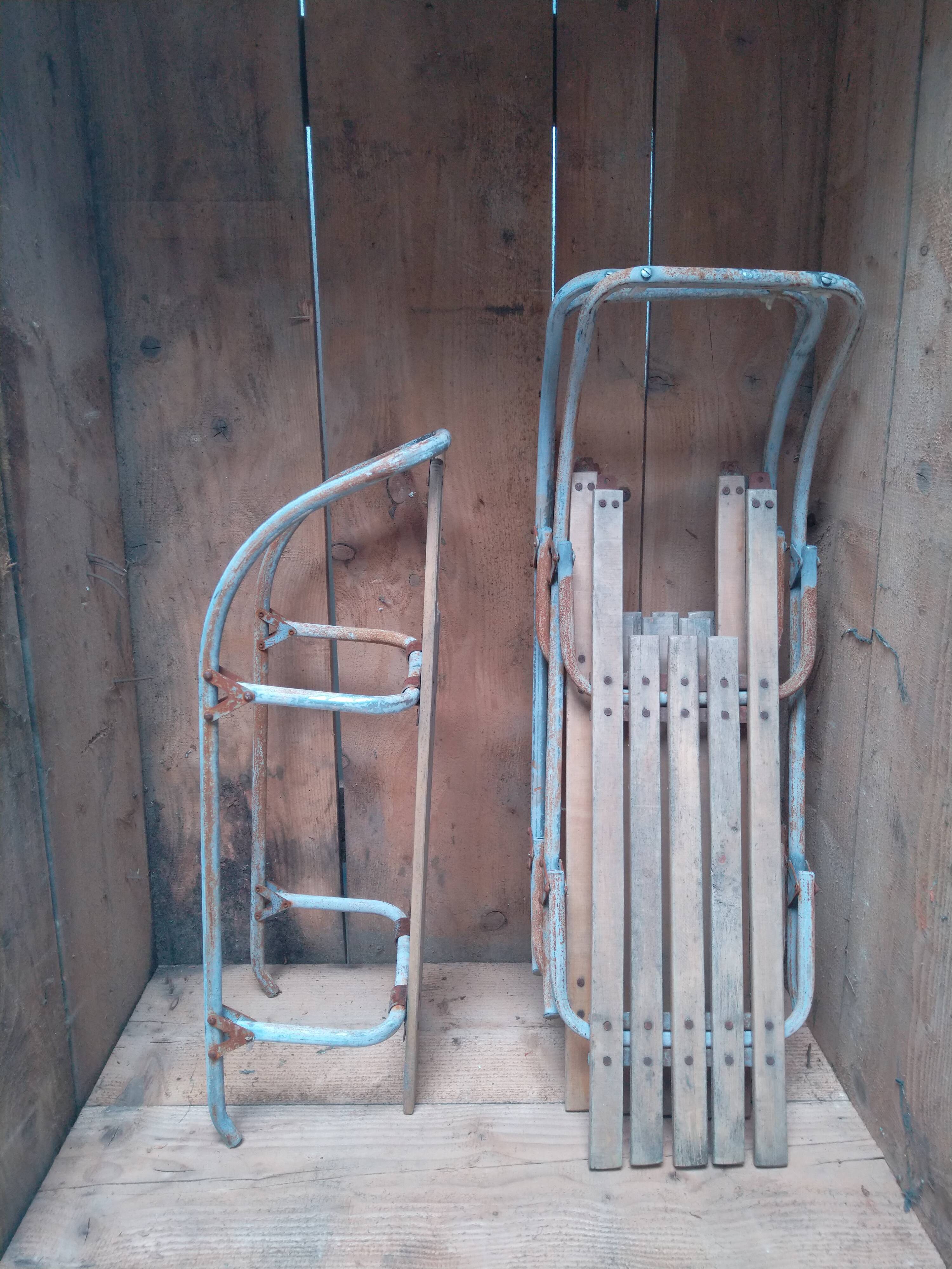 Traîneau pliable vintage - 4 disponibles