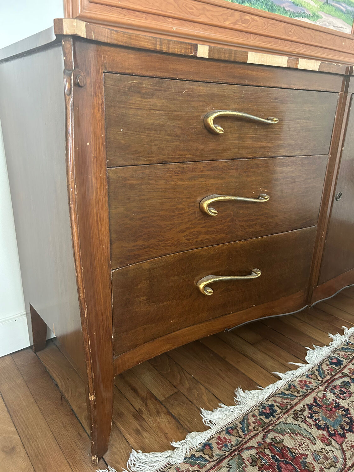 Vintage wooden commode in Louis XV style – Albano Company (New York)