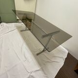 Table à manger  en verre fumée