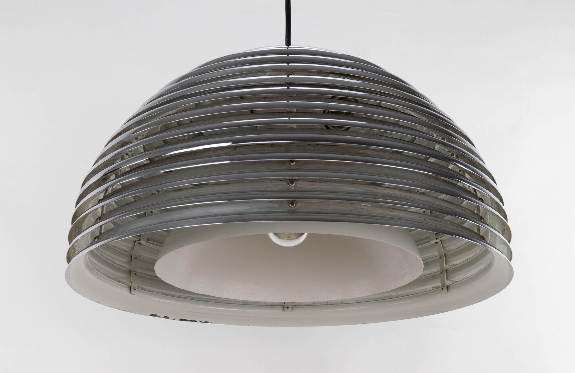 Large Kazuo Motozawa Space Age Chrome Saturno Chandelier for Staff, Germany 1972