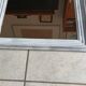 Mirror Patinated white wood frame
