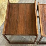 60s 70s teak nesting tables side tables Illum Wikkelsø for CFC Silkeborg