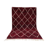 Tapis beniourain bordeau 195x294cm