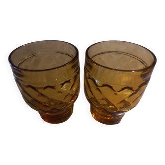 Lot 2 verres Pernod Vintage