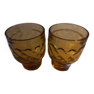 Set of 2 Pernod Vintage glasses