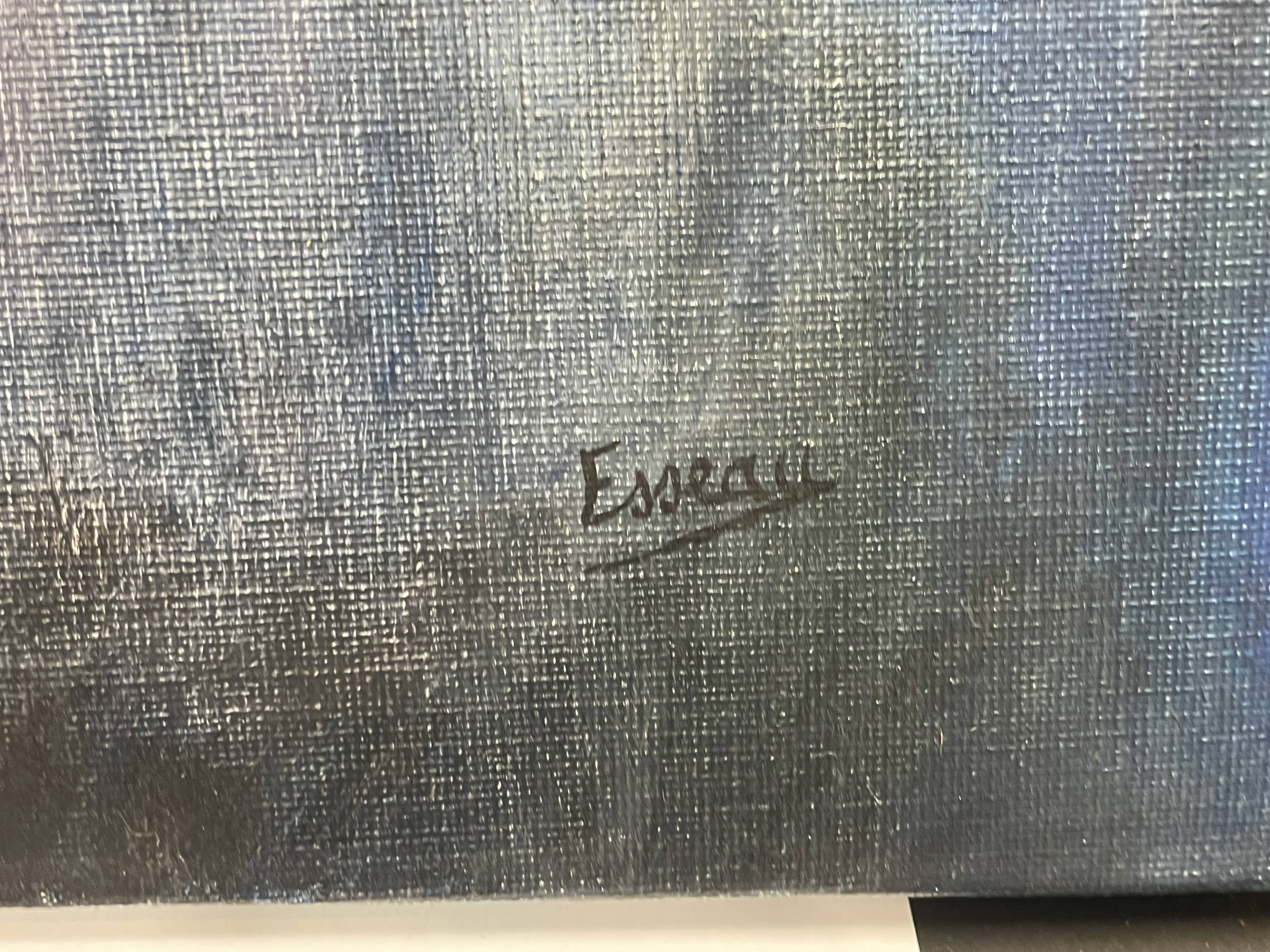 Acrylic Painting or Oil on canvas Dancer, little rat! signed Esseau