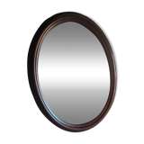 Miroir ovale en chêne