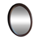 Oval oak mirror